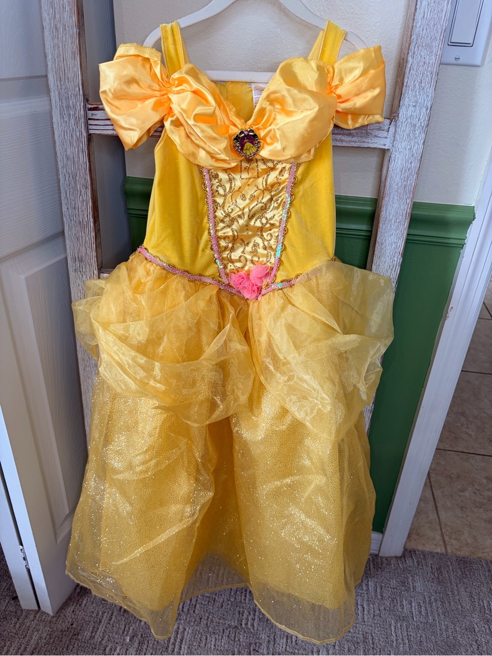 🌹Disney Princess Belle Deluxe Costume Dress Girls 6/6X